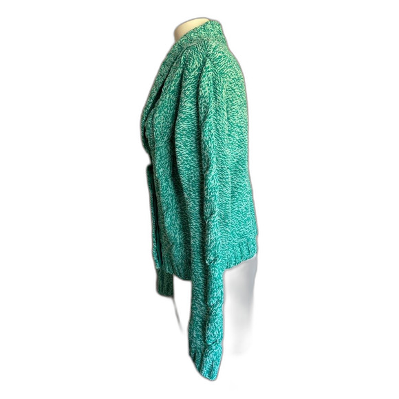 Mudd Green Cable Knit Soft Cardigan Sweater M - Picture 4 of 8